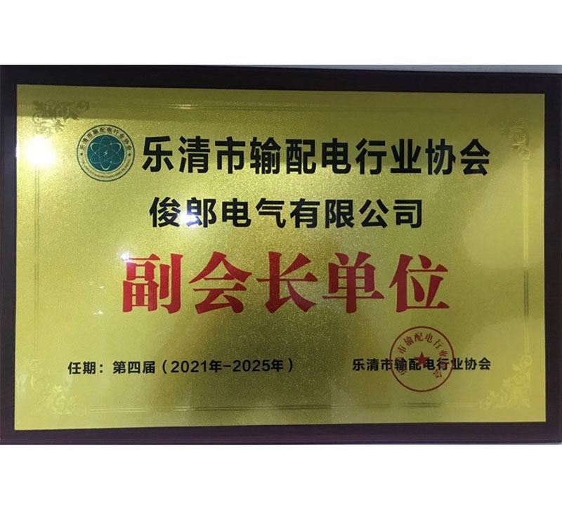 樂清市輸配電行業(yè)協(xié)會第四屆理事會副會長單位